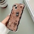 For iPhone 13 Wave 3D Chocolate Phone Case. 