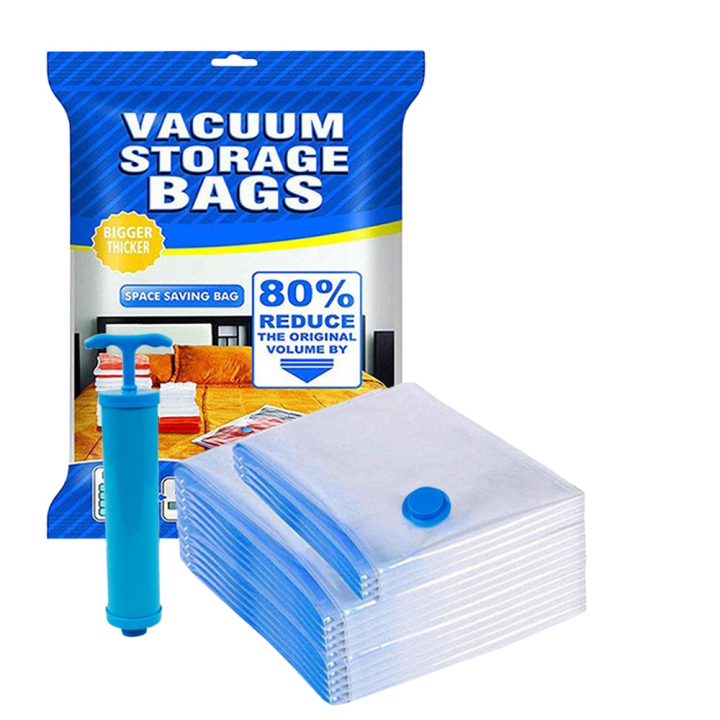 Vacuum Storage Bags, Suitable Vacuum Bags for Clothes & Bedding, Compression Vacuum Seal Bags for Home Organization