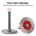 Portable 40mm Diamond Cutting Disc 6mm Shank Durable Circular Thread Cutting Disc Circular Saw Blades For Wood Metal Stone Granite Marble. 