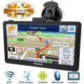 Hieha 7 inch Truck Car GPS SAT NAV Satellite Navigation System Navigator Speed Cam POI MP3  4K VIDEO PLAYER FM Radio with WINDOWS OFFICE  And Free Lifetime PAkistan Voice Support UK, EU map updates，49 countries' 2D/3D Maps. 