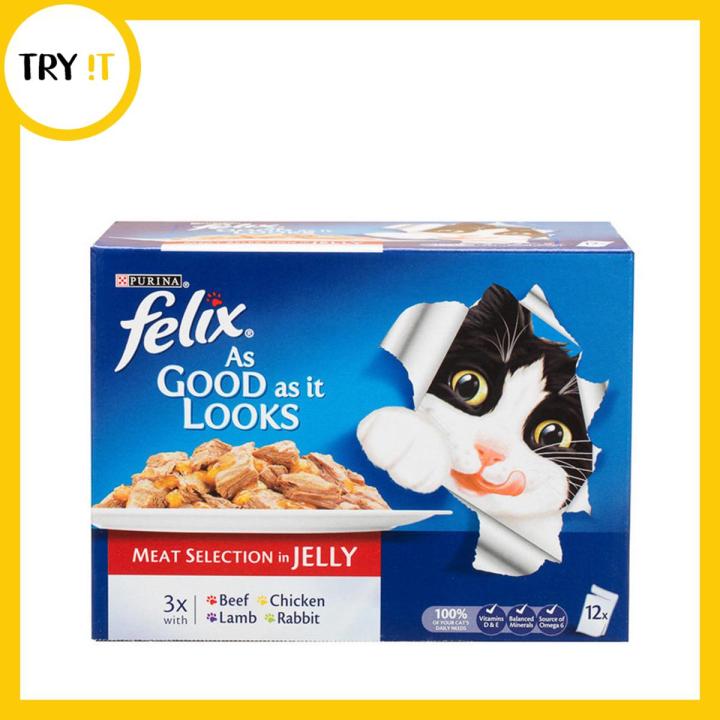 Felix Sachet Meaty Selection As Good As It Looks - 100Gm - Cat Food