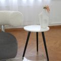 Side Table Round Coffee Table (stool) , White Table. 