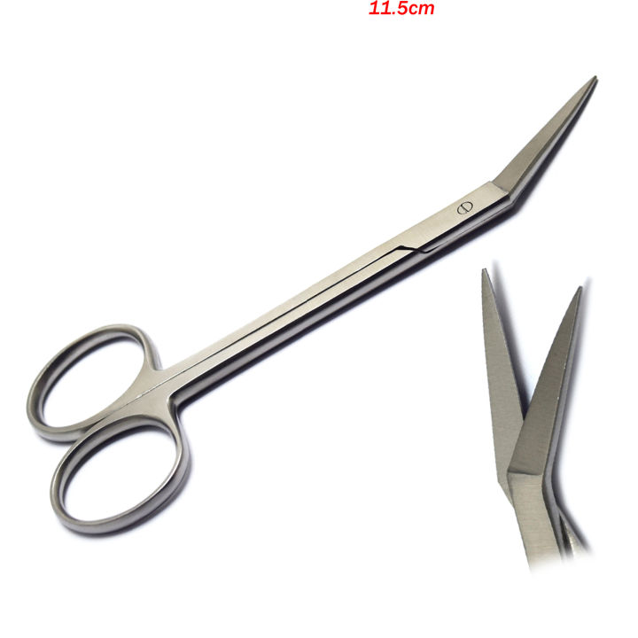 High Quality Professional Stainless Steel Rust Free Surgical Iris Angular Scissors Suture Cutting Tissue Removal Oral Surgery Tools