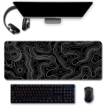 Topographic Contour Extended Big Mouse Pad Computer Mouse Mat. 