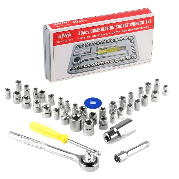 ORIGINAL%20Aiwa%2040%20Piece%20Toolkit%20Tool%20kit%20Combination%20Socket%20Ratchet%20Wrench%20Screwdriver%20Set%20Tool%20Kit%20Goti%20Set%20for%20Car%20Home%20Office%20Outdoor%20Use%20-%20Image%202