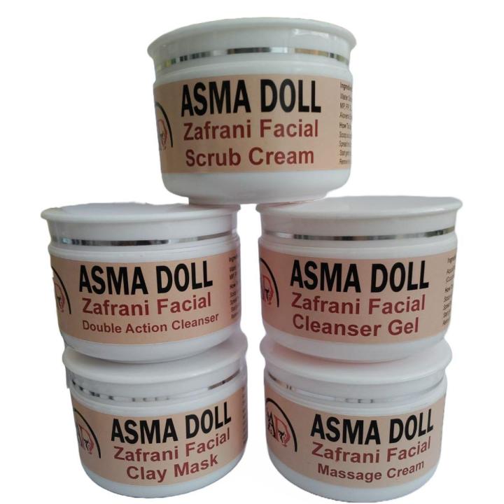 Asma Doll Zafarani Facial Kit 150 ml  5 steps for men and women
