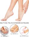 1 pair Silicone Elastic Moisturizing Foot Socks, Spa Massage Moisturizing Gel Socks for Dry Cracked Feet. 