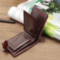 New Men Wallets Patchwork Leather Short Male Purse With Coin Pocket Card Holder Trifold Wallet Men Clutch Money Bag. 