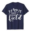 My Heart Is On That Field Band Mom Music Tshirt Preppy Style T Shirts For Men Cotton Tops Shirt Slim Fit Cute. 