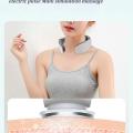 Electric Pulse Back Neck Massager Health Care Relaxation Intelligent Cervical Massager Intelligent Electric Pulse Neck Massager Portable Massage Equipment Smart Electric Pulse Rechargeable Neck Massage For Pain Relief Note random color will be deliver. 