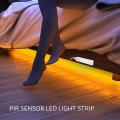 UBARO White/Warm LED Sensor Light Strip Battery Box Usb Charging Smart Home Wardrobe Infrared Human Body 1/2/3M 5V 0.35A. 