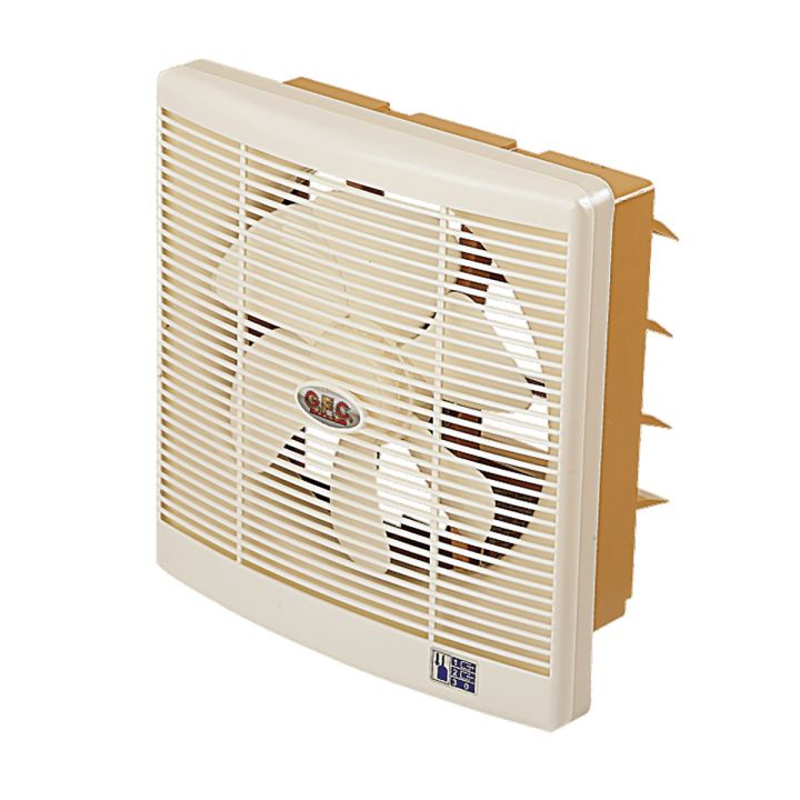 GFC Exhaust Fan - 10 Inch - Copper Winding - 12'' Fitting - Off White