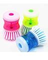 Pack Of 3 - Dish Brush Washing Up Liquid Dispenser - Multicolor Pack Of 3 - Dish Brush Washing Up Liquid Dispenser - Multicolor. 