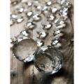 1-Meter Long 14MM Crystal Octagonal connected with 30MM Crystal Ball for Hanging, Room Decor, Curtains. 