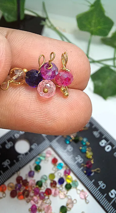 Pack%20of%20100Pcs,%20Glass%20Loreal%20Faceted%20Beads%20(Mogra%20beads)%20/Earring%20Hanging%20Findings,%20about%205mm,%20DIY%20Art%20&%20Craft.%20-%20Image%205