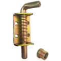 Galvanized Steel Spring Loaded Lock Pin - Barrel Bolt Door Hardware Gate - Latch Doorbolt 152mm, 1 Piece. 