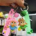 GALLOPE Anti lost Crybaby Keychain The Powerpuff Girls Backpack Charms Key Chains Bag Cartoon Cry Girl Doll Pendant Kid Gifts. 