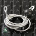 7mm Diameter Flexible Steel Wire Rope Cable Gym Cable 7ft Length. 