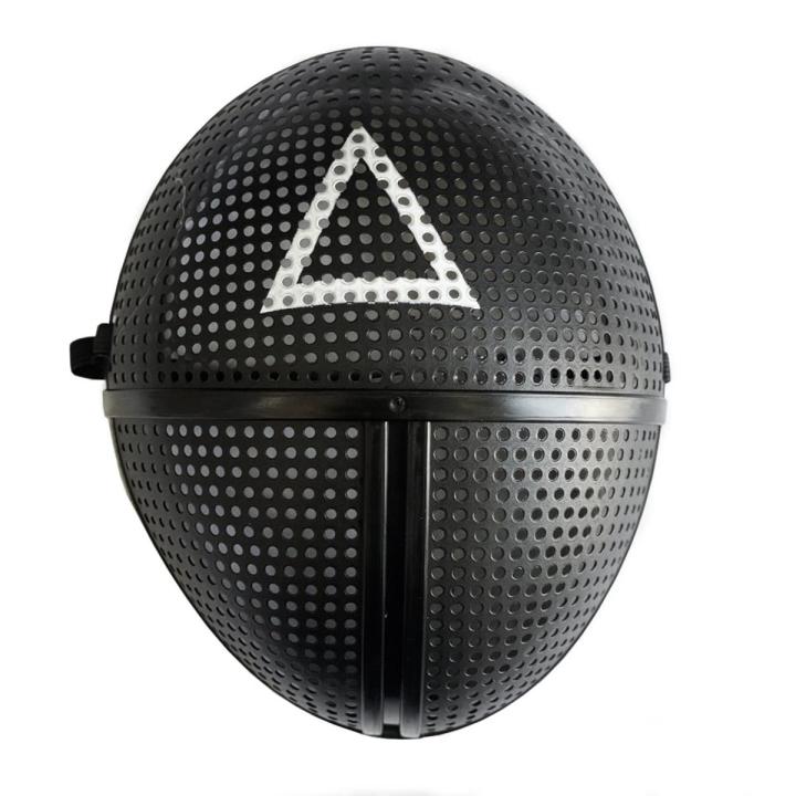 Squid Game Face Mask, Squid Game Face Cover, Squid Game Cosplay Mask Square Circle Triangle Halloween Mask