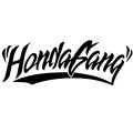 Honda Gang (White) Honda creative front/rear windshield glass fit civic ten generation Accord modified car stickers. Auto Styling Decals Stickers for Decoration. Car Accessories, Modification. 
