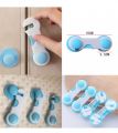 2Pcs Refrigerator Child Lock Freezer Door Locks Child Lock for Refrigerator Door Strong Adhesive No Keys Needed Used in Fridge Door or Cabinets for Kids. 