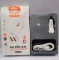 Faster Car Charger FCC-T100 2X Fast 2.4A Dual USB Charge Two Devices Type C Supported. 