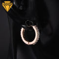 Women Earring Rhinestone Simple Mini Piercing Hoop Studs Earlobe Tragus Circle for Female. 