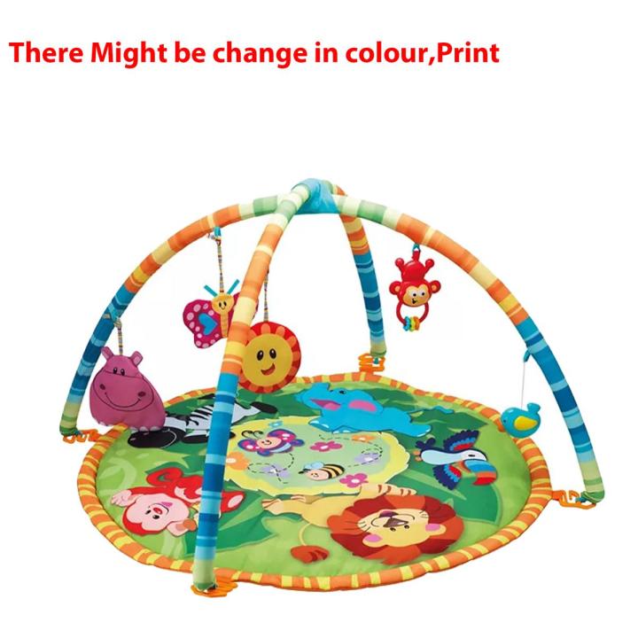 Baby Play Mat with Hanging Rattles For kids / Indoor Games Baby / Baby Play gym Mat