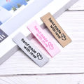 50Pcs Handmade Fabric Labels Embroidery Printed Tags DIY Sewing Accessories. 