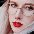 High Quality Metal Round Glasses For Girls with free box. 
