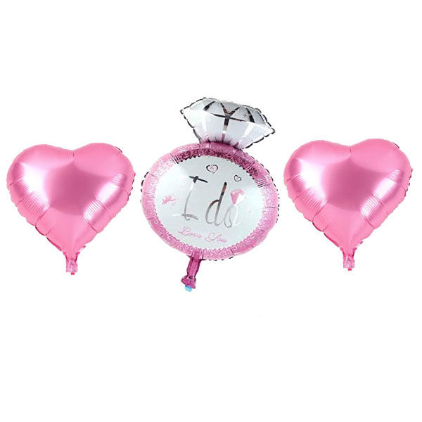 shop faerie heart balloons set up Romantic Heart Balloons and Rose