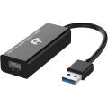 Rankie USB Network Adapter, USB 3.0 to RJ45 Gigabit 10/100/1000 Mbps Ethernet Internet Adapter (Black) Network Interface Controller Adapter. 