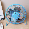 USB Metal Fan 6 Inch Plug-in Small Fan Student Dormitory Wrought Iron Office Desktop Mini Electric Fan Wholesale. 