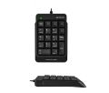 A4Tech Fstyler Numeric Keypad FK13P - Sleek & Slim - Wired USB - (Black) - Splash Resistant - High Quality - Original with S/N - Number pad keyboard for Laptop & PC. 