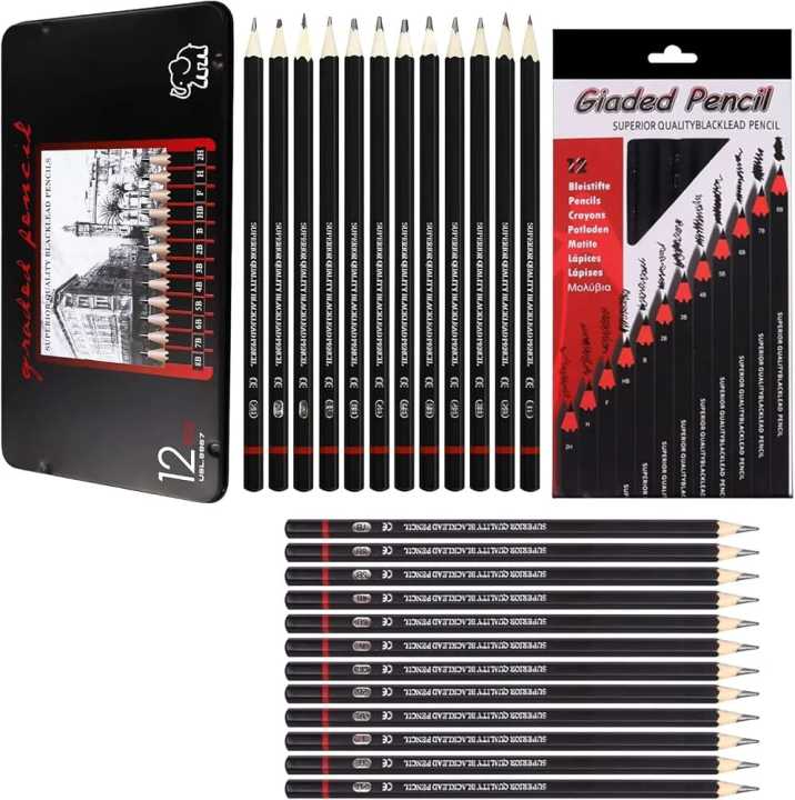 Sketch%20and%20Drawing%20pencils%20set,Art%20Pencil%2012-Count(8B-2H)%20Drawing/Sketching%20Pencil%20Set%20of%2012%20in%20Metal%20Box%20-%20Image%202