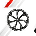 16Pcs 17"18" 15"19"Strips Motorcycle Wheel Tire Stickers Car Reflective Rim Tape Motorbike Bicycle Auto Wheel Exterior Decals. 