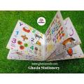 Pre-Scool Learning ( 3 in 1 ) Learning Book- English, Urdu, Math Learning & Education Book Hard Card Pages For Children-1131. 