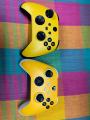 xbox series s skin yellow skin with 2 controller. 