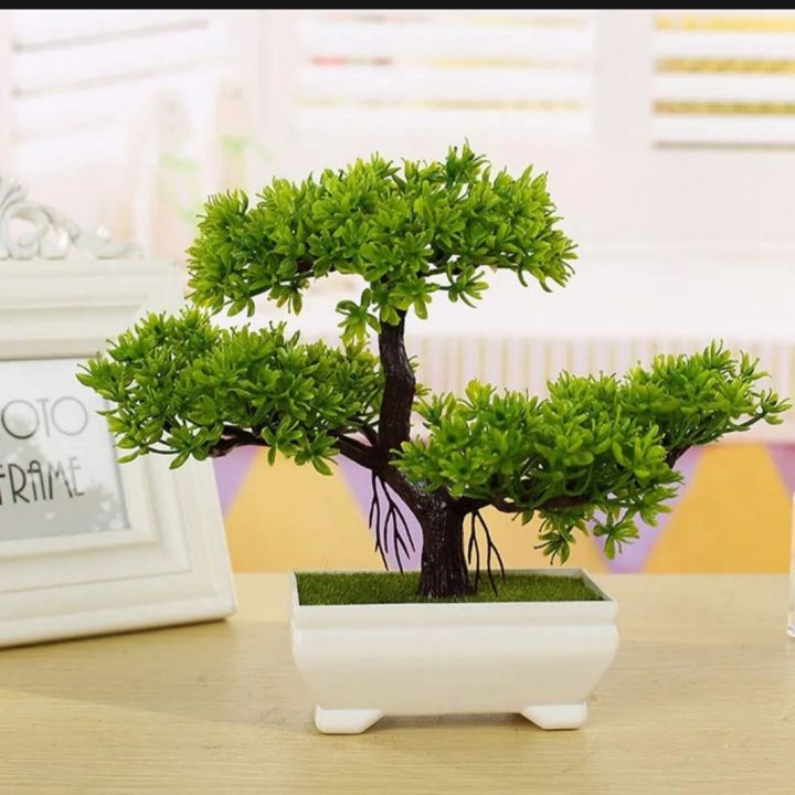Green Artificial Bonsai Decorative  Flowers Plants best for Home and office Decor
