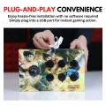 Pro Arcade USB Game Controller Joystick for PC Laptop  4 / 6 Mechanical Buttons  8-Way Direction Control  Compatible with NEOGEO MAME32 KOF Mortal Kombat Tekken 8 Kombat Fighting Games  Ergonomic Grip by Unique Mall. 