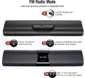 PC Soundbar, 20W Bluetooth Computer Speaker, Wired and Wireless Mini TV Soundbar for Desktop Laptop, Portable Soundbar,USB Powered, 3D Surround Sound, Built-in Microphone, 3.5mm Aux Input & TF, 16". 