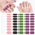 Transparent Color Semi-Cured Gel Nail Wraps Simple Adhesive Waterproof Long Lasting Gel Nail Stickers Harden In UV Lamp Need. 