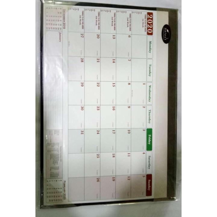 Table Planner 2021 A3 Size