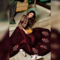 Women's Embroidered Koti And Frock. 