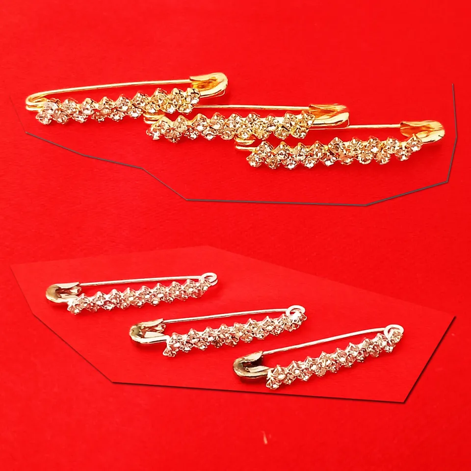 Pack of Pcs Set Stylish Fancy Hijab Safety Pins For Girls