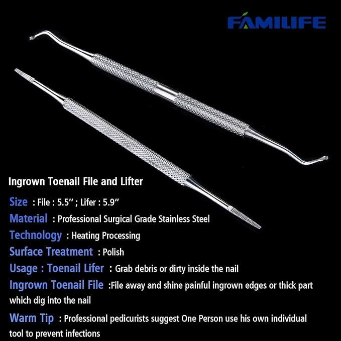 Stainless%20Steel%20Ingrown%20Toenail%20Removal%20Kit%20Pedicure%20Kit%20Ingrown%20Toenail%20File%20and%20Lifter,%20Familife%202pcs%20Ingrown%20Toenail%20Tool%20Double%20Sided%20with%20Storage%20Case%20Professional%20Ingrown%20Toenail%20Corrector%20100%25%20-%20Image%205
