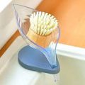 Soap Bar Holder Leaf Shape, Soap Dish with Draining Tray, Decorative Plastic Soap Saver, Soap Box with Suction Cup for Shower Bathroom Kitchen. 