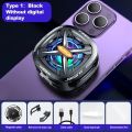 100%new celebrity trend+In stock+COD FS05 Mobile Phone Cooler Magnetic/Back-clip 2 IN 1 Semiconductor Cooling Fan Radiator for IOS Android Digital Display Heat Sink. 