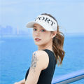 Summer new empty top hat women's sun protection hat Korean outdoor sports sun hat sun hat shade baseball cap. 