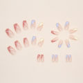 24Pcs Spring Day Fresh Fake Nails with Glue DIY Art Design False Nails Wearable Nails Stylish Pattern Artificial Nails. 